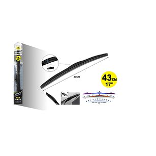 PLUMILLA LIMPIAPARABRISA HÍBRIDA DE 17