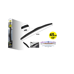 PLUMILLA LIMPIAPARABRISA HÍBRIDA DE 18