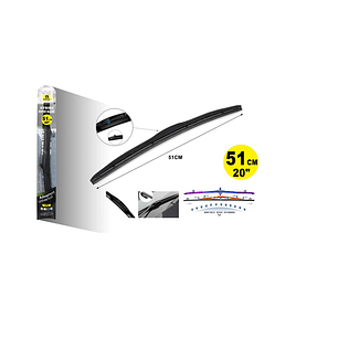 PLUMILLA LIMPIAPARABRISA HÍBRIDA DE 20