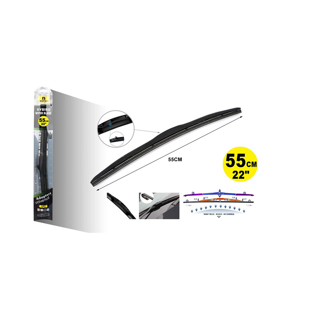 PLUMILLA LIMPIAPARABRISA HÍBRIDA DE 22