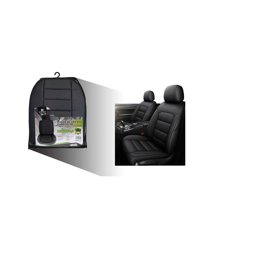 FUNDA DE ASIENTO PARA AUTOMOVIL NEGRO 1