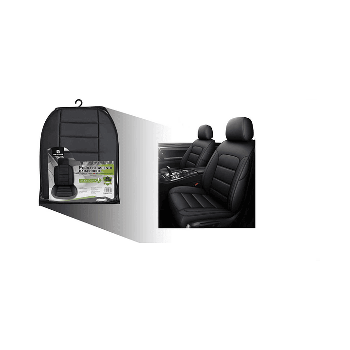 FUNDA DE ASIENTO PARA AUTOMOVIL NEGRO 1