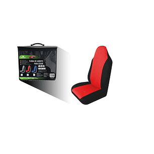 FUNDA (1)  DE ASIENTO PARA COCHE NEGRO Y ROJO