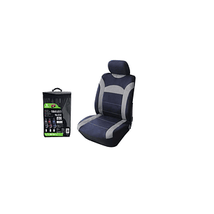 FUNDA (1) DE ASIENTO PARA COCHE NEGRO Y GRIS