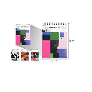 BLOC DE DIBUJO COLLAGE GEOMÉTRICO