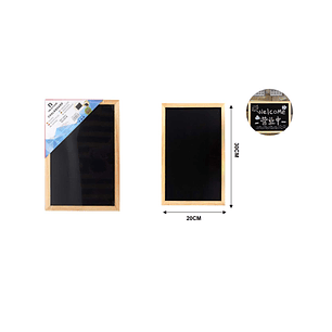 PIZARRA NEGRA CON MARCO DE MADERA PARA TIZAS