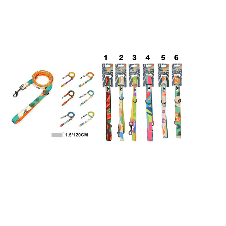 CORREA PARA MASCOTAS 1.5 X 120CM 1