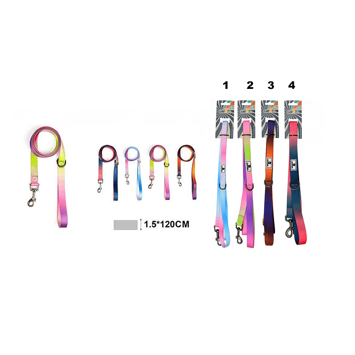 CORREA PARA MASCOTAS 1.5 X 120CM 1