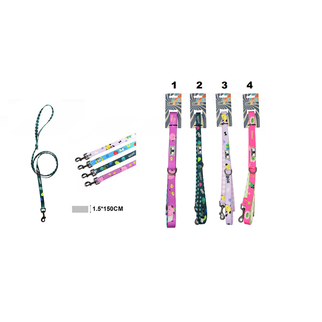 CORREA PARA MASCOTAS 1.5 X 150CM 1