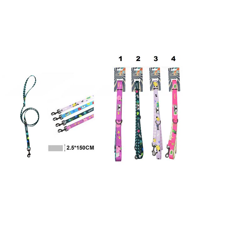 CORREA PARA MASCOTAS 2.5 X 150CM 1