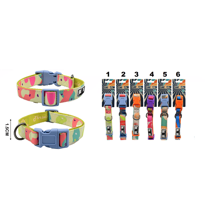 COLLARES PARA MASCOTAS 1.5CM 1