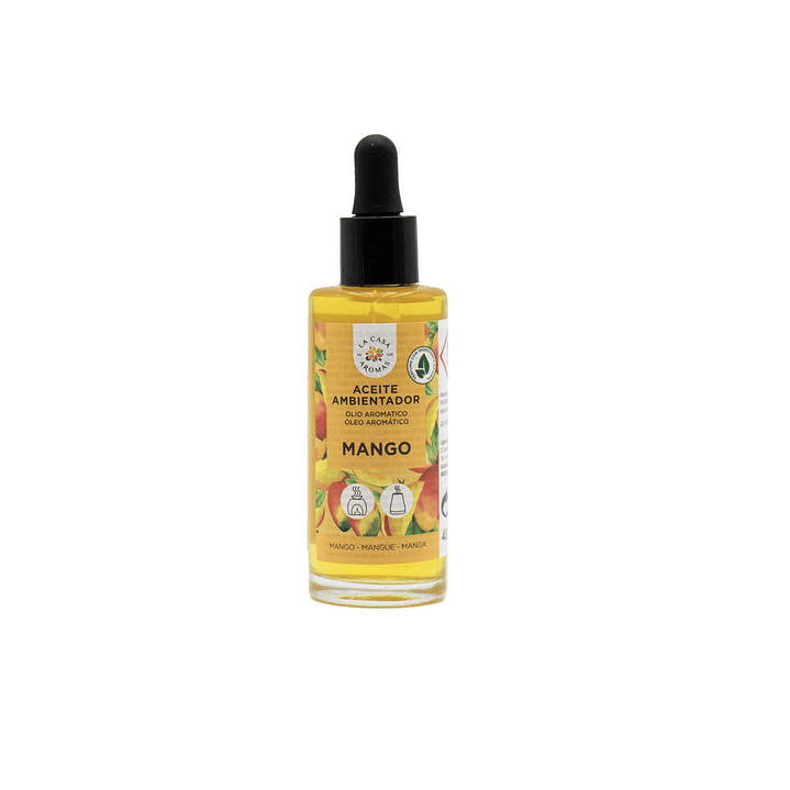 ACEITE PARA HUMIDIFICADOR Y QUEMADORES MANGO 48ML CASA DE LOS AROMAS 1
