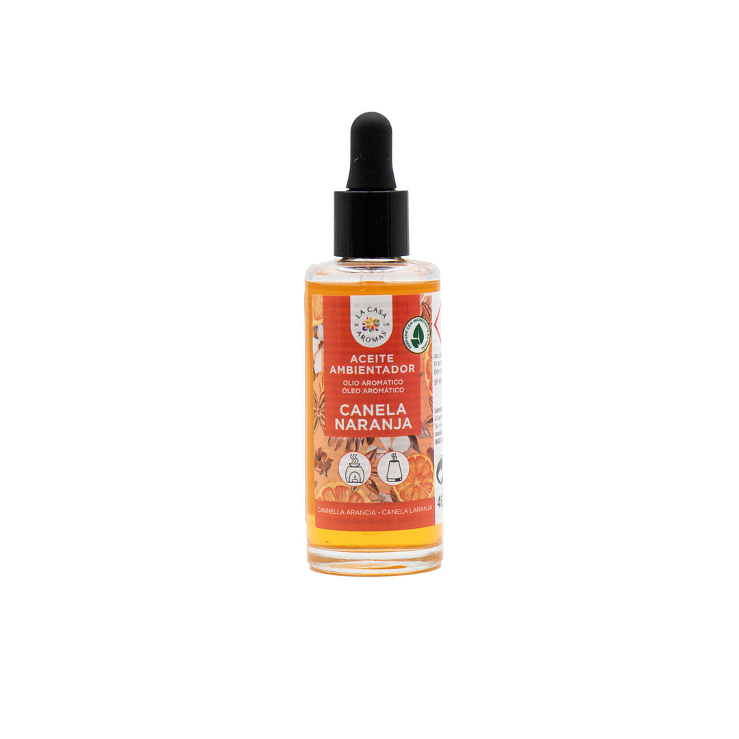ACEITE PARA HUMIDIFICADOR Y QUEMADORES CANELA NARANJA 48ML CASA DE LOS AROMAS 1