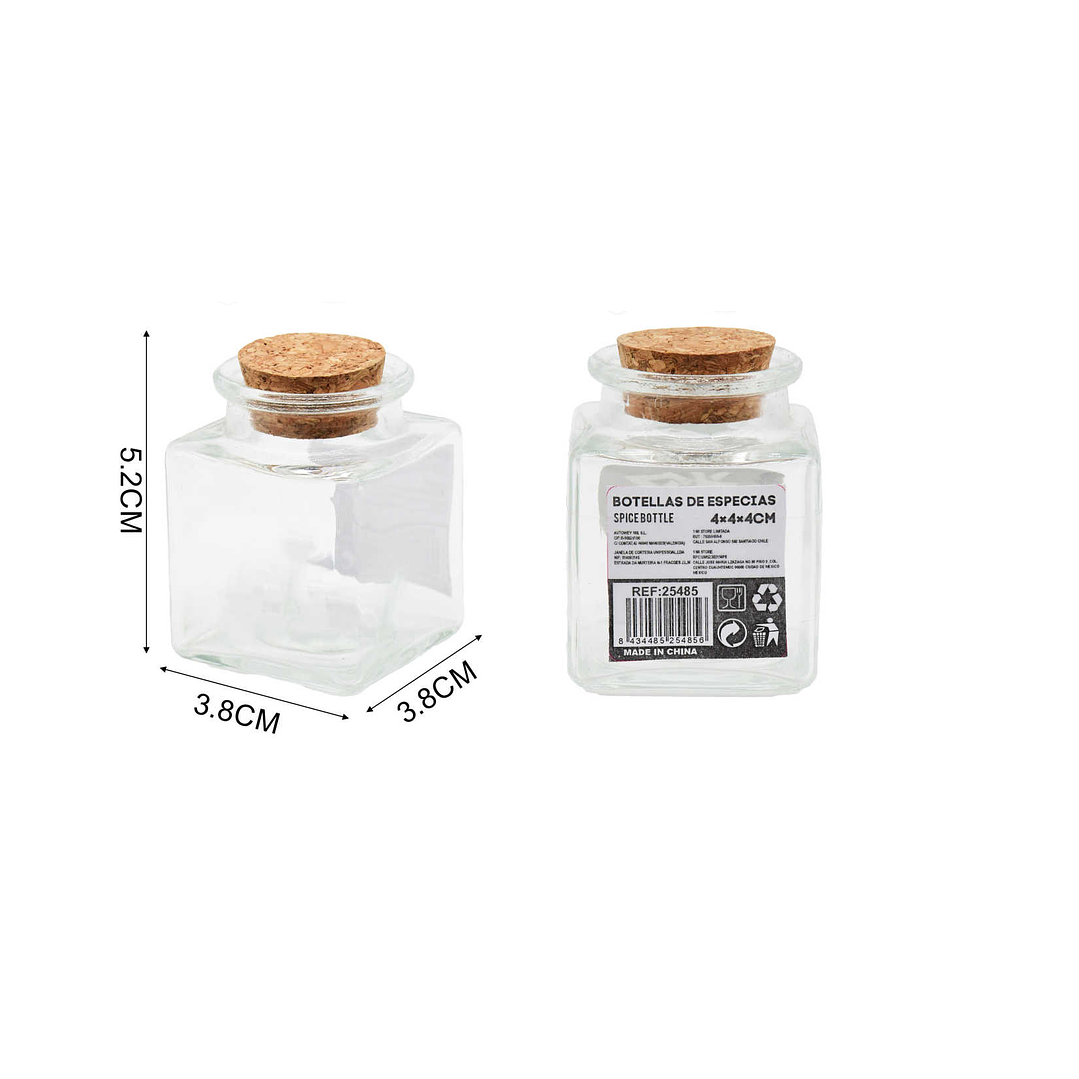 BOTELLA DE ESPECIAS CON TAPA DE CORCHO 1