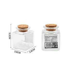 BOTELLA DE ESPECIAS CON TAPA DE CORCHO