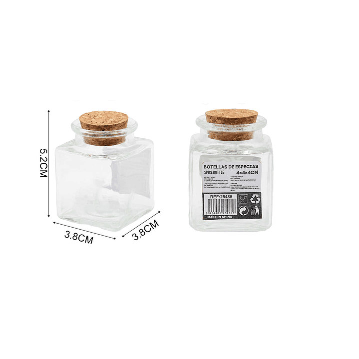 BOTELLA DE ESPECIAS CON TAPA DE CORCHO 1