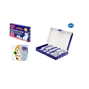 TABLETAS INDIVIDUALES LIMPIADOR AUTOMÁTICO PARA INODOROS 12PCS