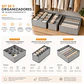 PACK 3 ORGANIZADOR DE ROPA INTERIOR GRIS - Miniatura 2