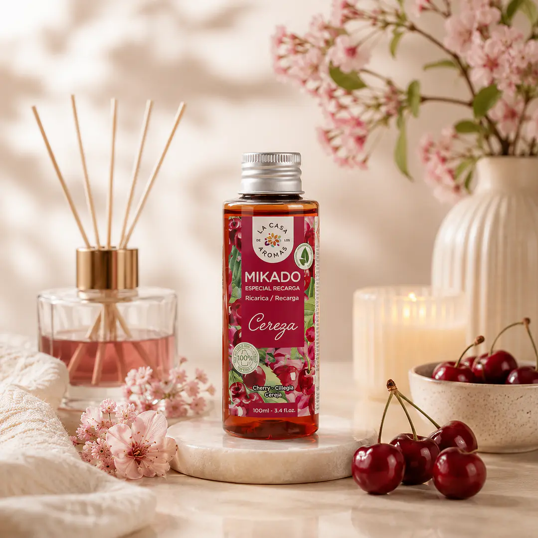 AMBIENTADOR MIKADO CEREZA 100ML CASA DE LOS AROMAS 1
