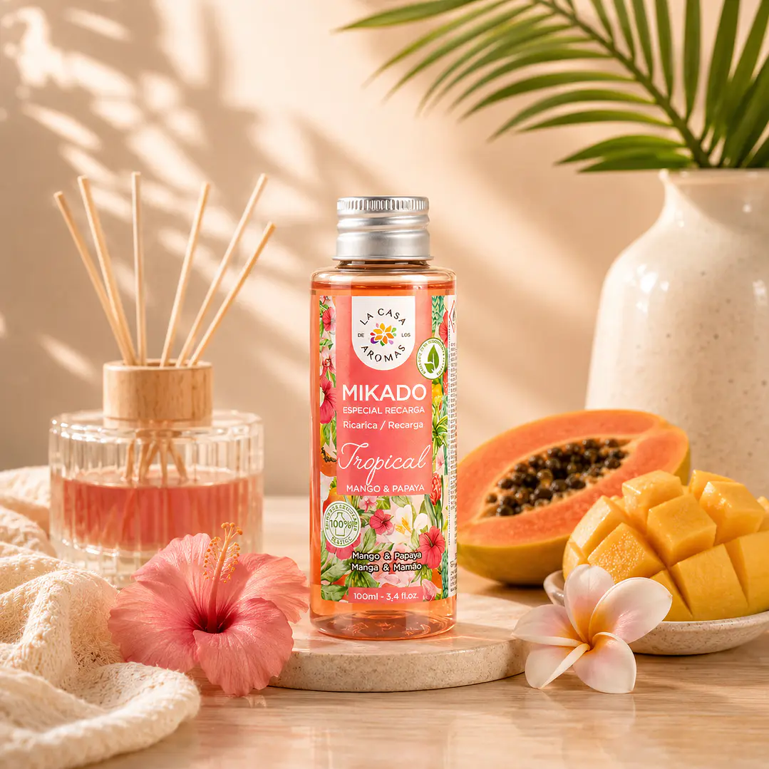 AMBIENTADOR MIKADO TROPICAL 100ML CASA DE LOS AROMAS 1