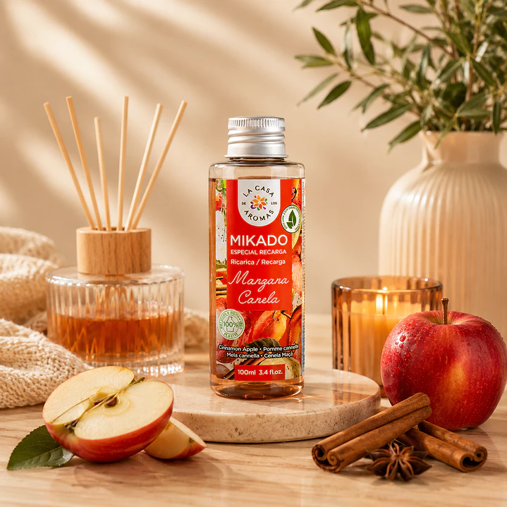 AMBIENTADOR MIKADO MANZANA DULCE Y CANELA 100ML CASA DE LOS AROMAS 1