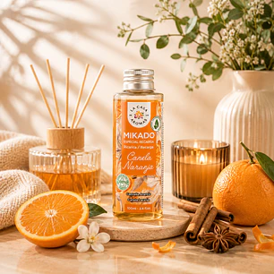 AMBIENTADOR MIKADO CANELA NARANJA 100ML CASA DE LOS AROMAS
