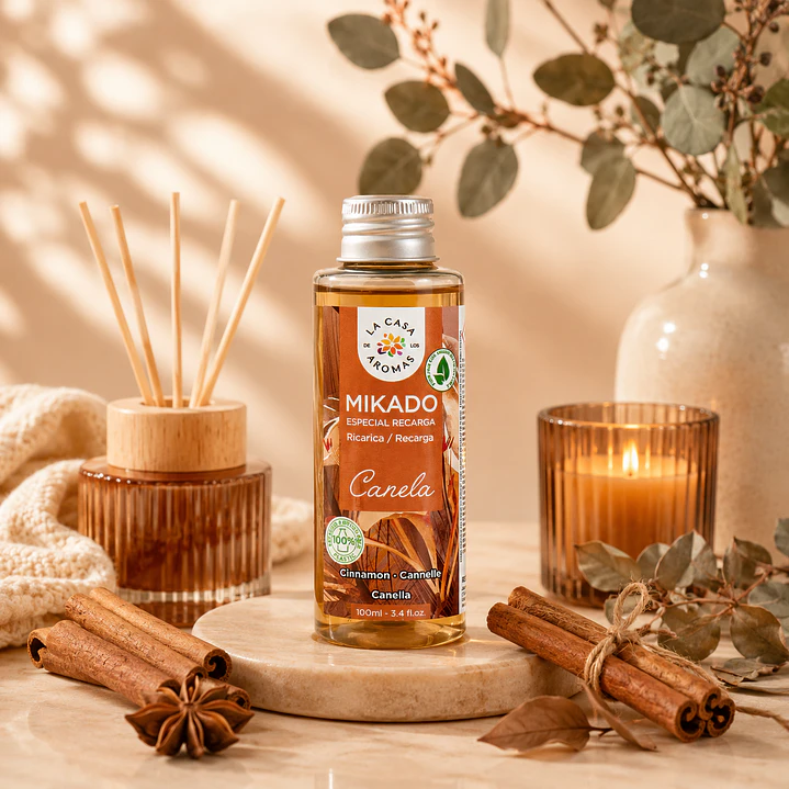 AMBIENTADOR MIKADO CANELA 100ML CASA DE LOS AROMAS 1
