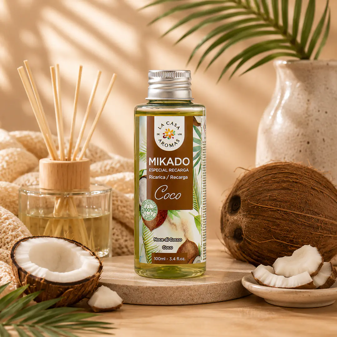 AMBIENTADOR MIKADO COCO 100ML CASA DE LOS AROMAS 1