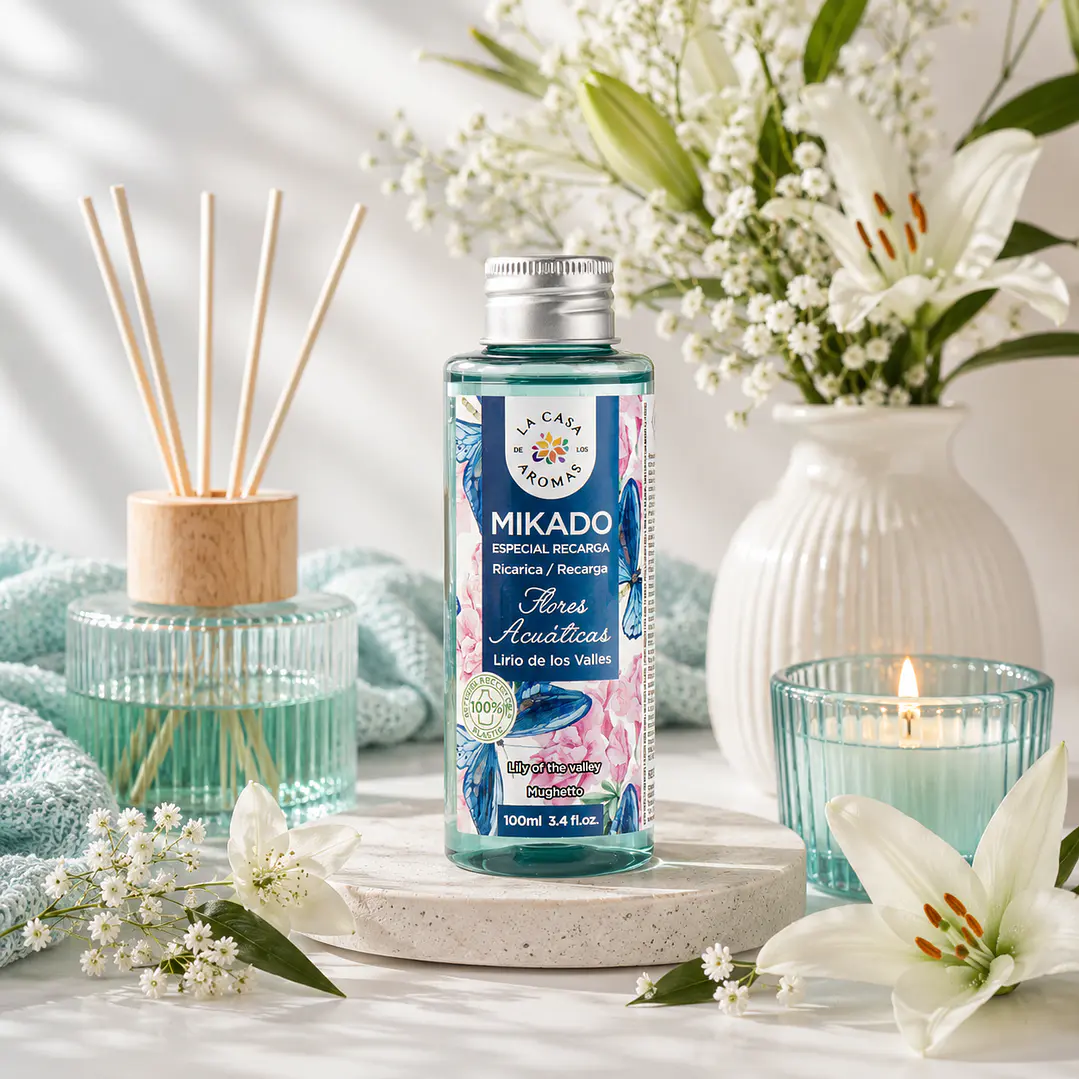 AMBIENTADOR MIKADO FLORES ACUATICAS 100ML CASA DE LOS AROMAS 1