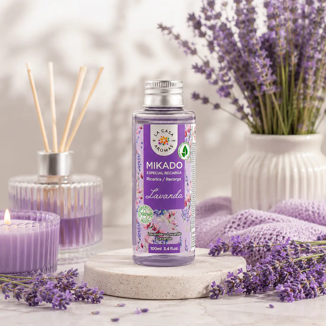 AMBIENTADOR MIKADO LAVANDA 100ML CASA DE LOS AROMAS 1