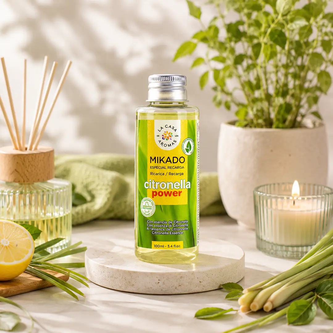 AMBIENTADOR MIKADO CITRONELLA 100ML CASA DE LOS AROMAS 1