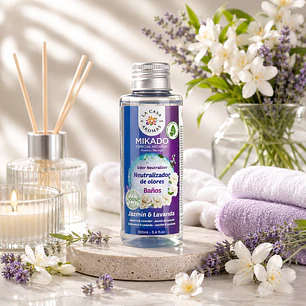 AMBIENTADOR MIKADO NEUTRALIZADOR DE OLORES JAZMIN Y LAVANDA 100ML CASA DE LOS AROMAS