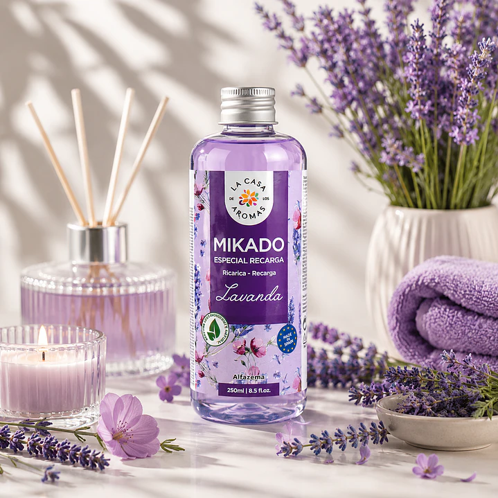 AMBIENTADOR MIKADO LAVANDA 250ML CASA DE LOS AROMAS 1
