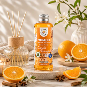 AMBIENTADOR MIKADO CANELA NARANJA 250ML CASA DE LOS AROMAS