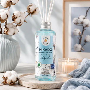 AMBIENTADOR MIKADO ALGODON 250ML CASA DE LOS AROMAS