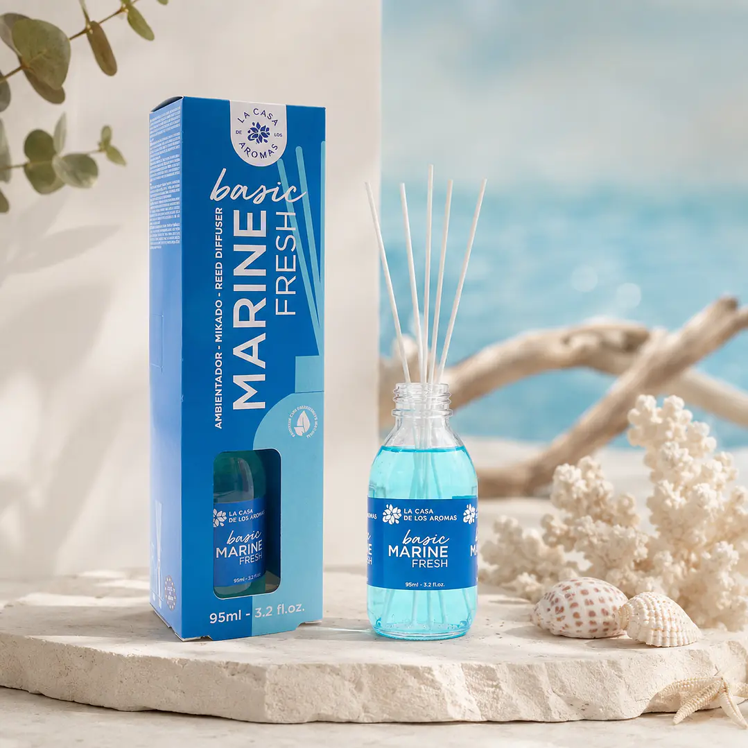 AMBIENTADOR MIKADO BASIC MARINE FRESH 95ML CASA DE LOS AROMAS 1