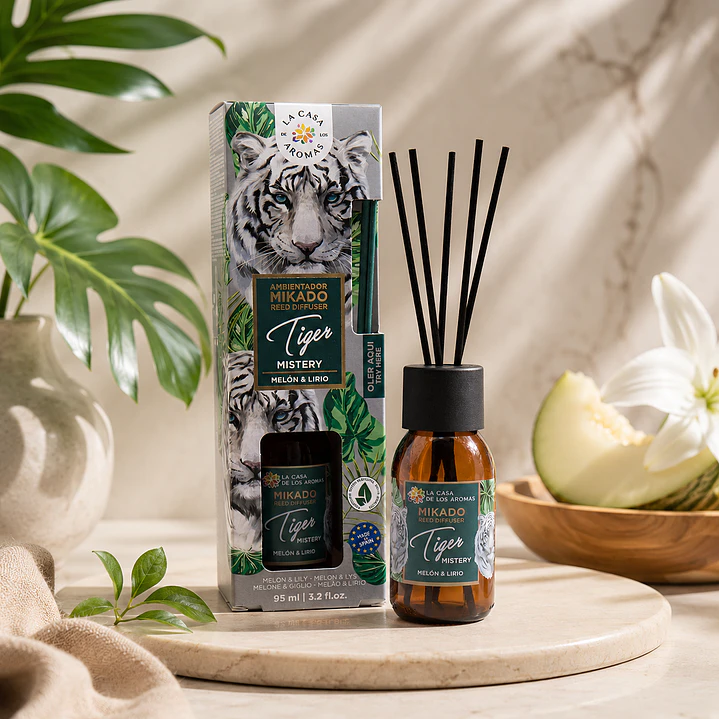 MIKADO AMBIENTADOR TIGER MISTERY 95ML CASA DE LOS AROMAS 1