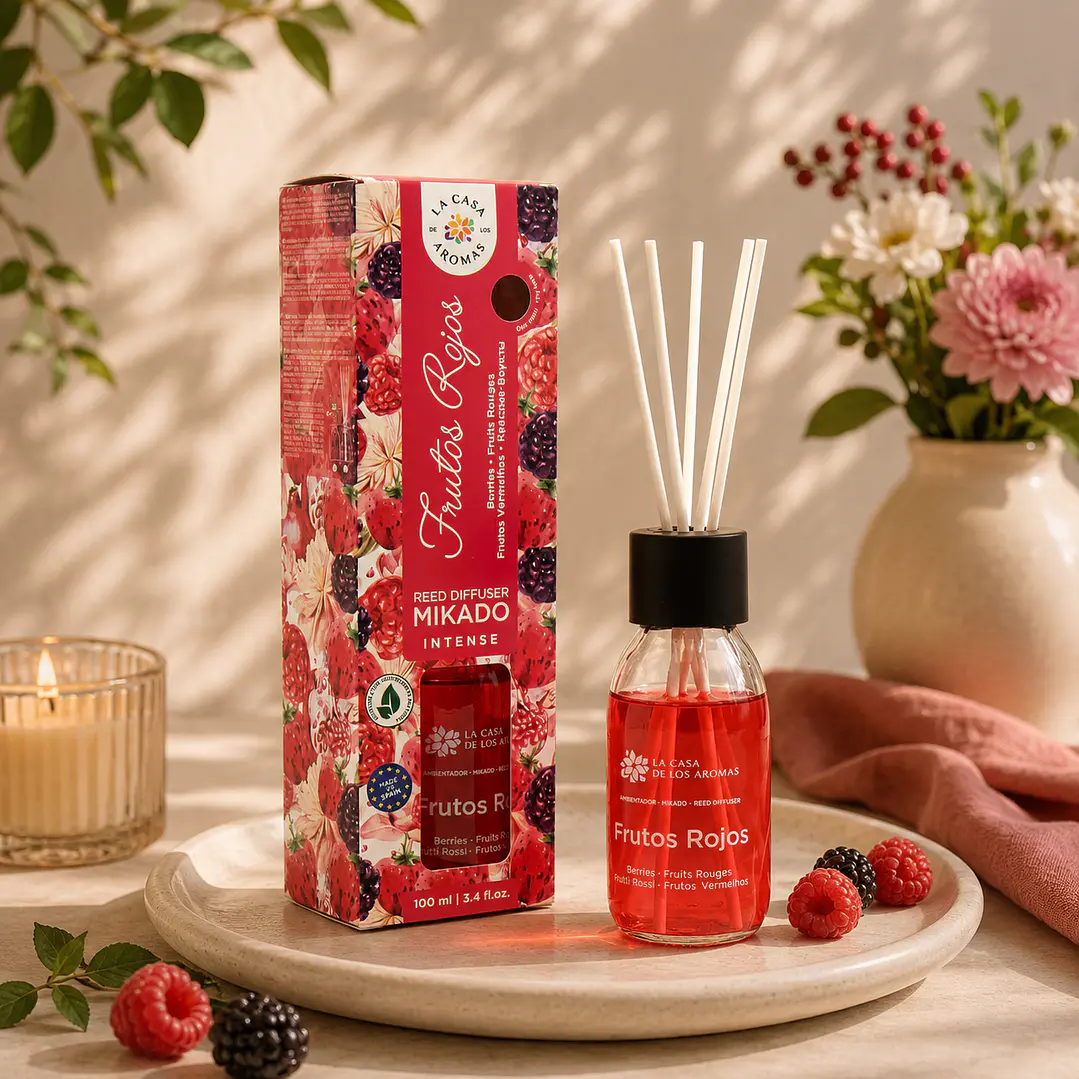 AMBIENTADOR MIKADO INTENSE FRUTOS ROJOS 100ML 1