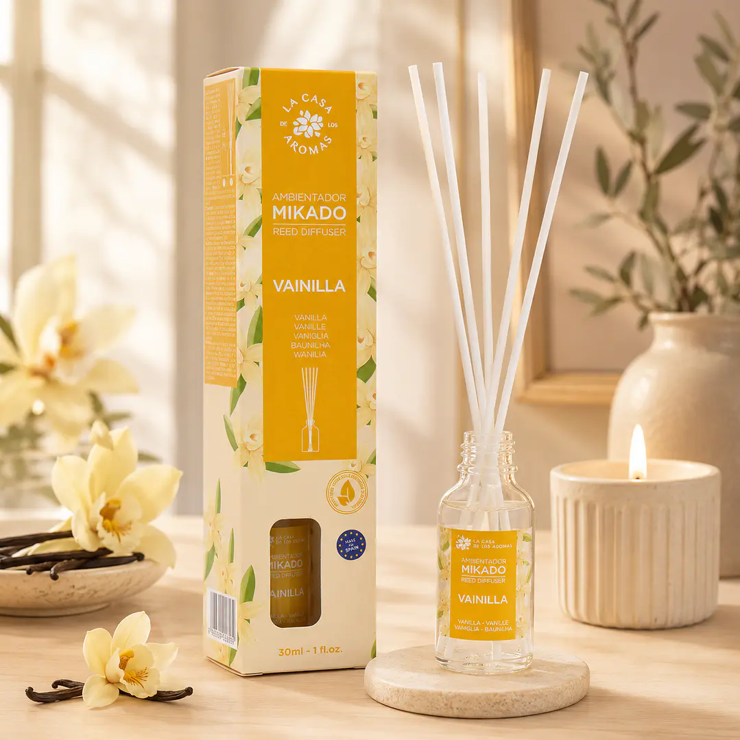 AMBIENTADOR MIKADO VAINILLA CASA DE LOS AROMAS 30ML 1