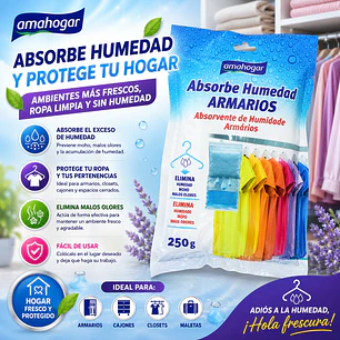  ABSORBE HUMEDAD ARMARIOS 250GR
