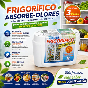 ABSORBE OLORES FRIGORIFICO