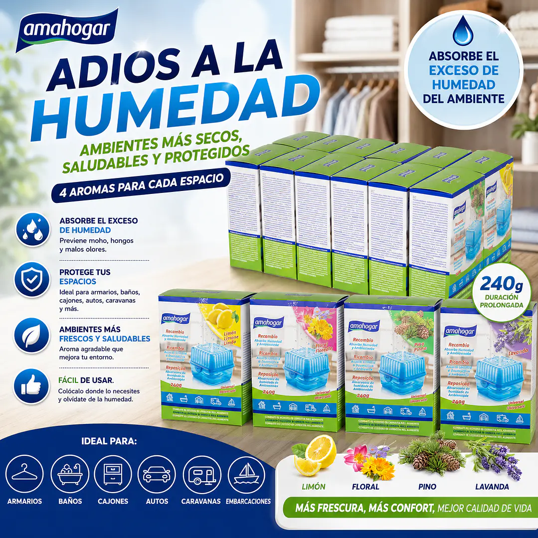 RECAMBIO ABSORBE HUMEDAD PERFUMADO 240GR 1