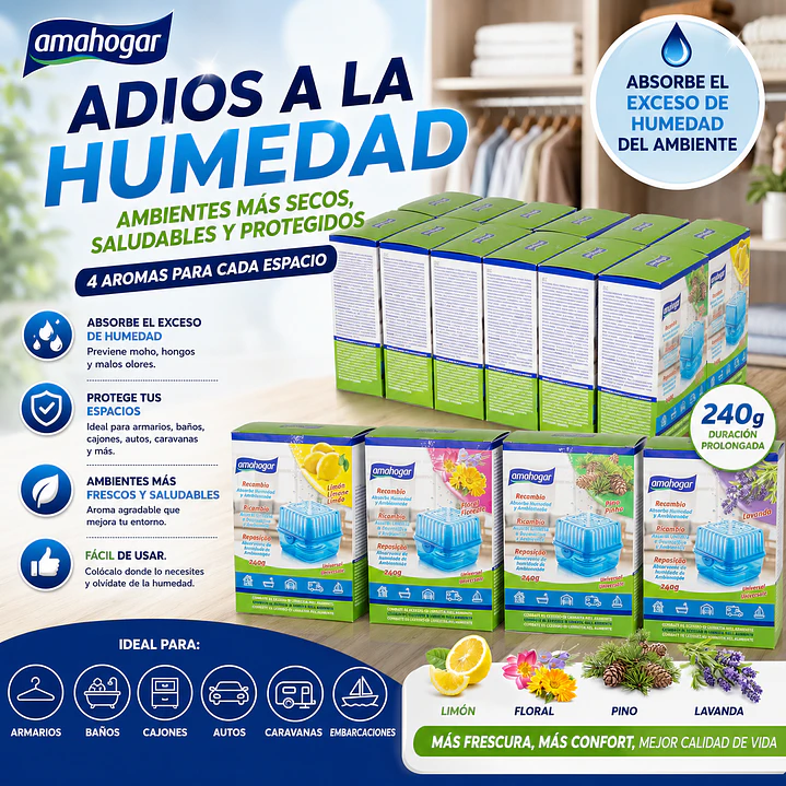 RECAMBIO ABSORBE HUMEDAD PERFUMADO 240GR 1