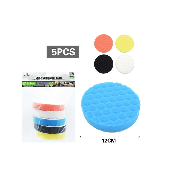 ESPONJA PARA PULIR COCHES 5 PCS 12CM 2