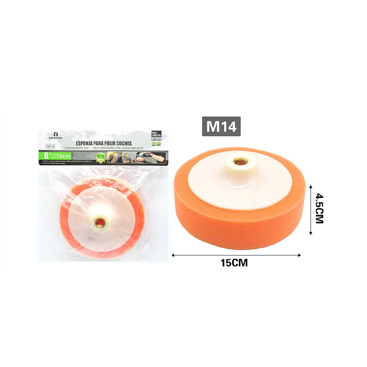 ESPONJA PARA PULIR COCHES 15CM 2