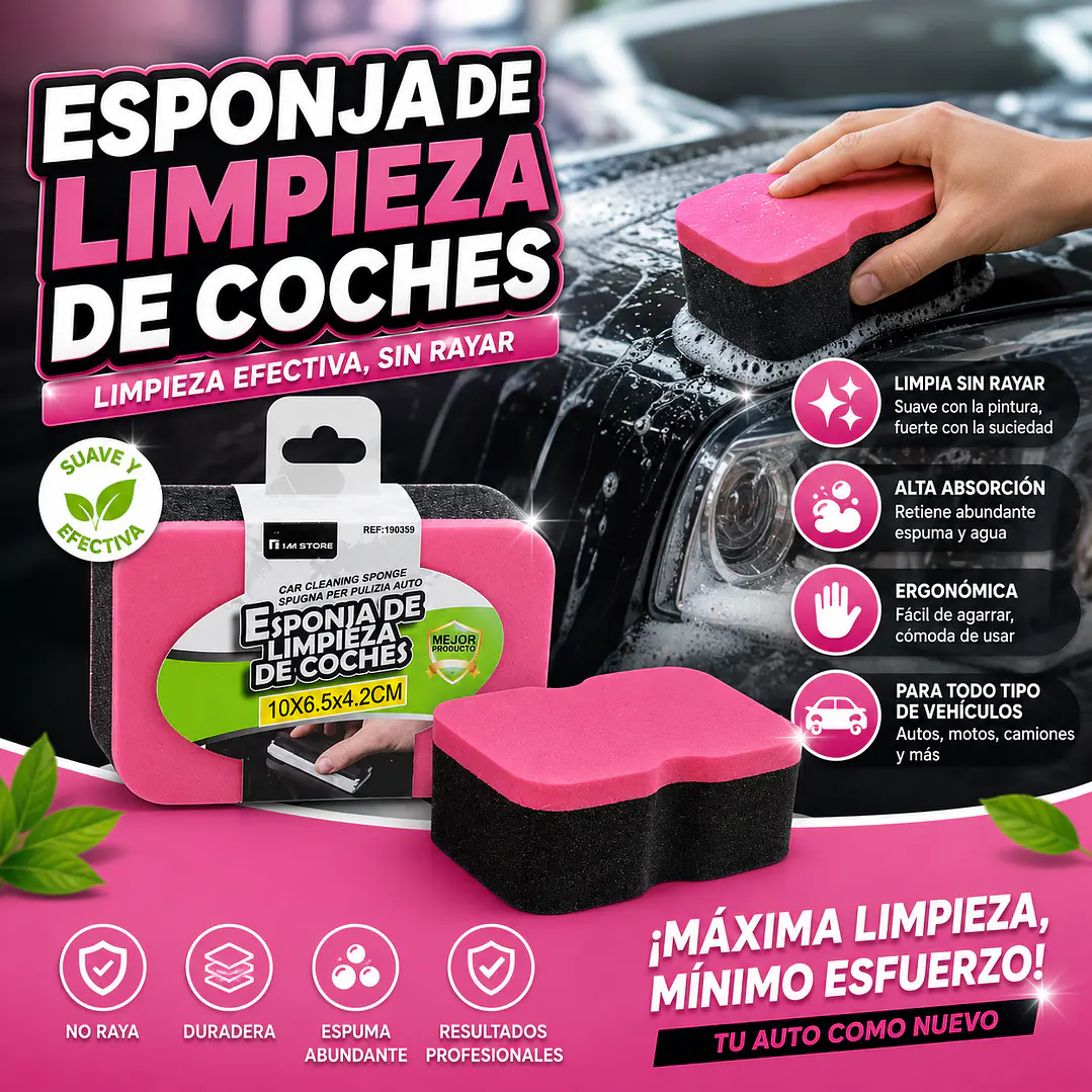 ESPONJA DE LIMPIEZA DE COCHES 1