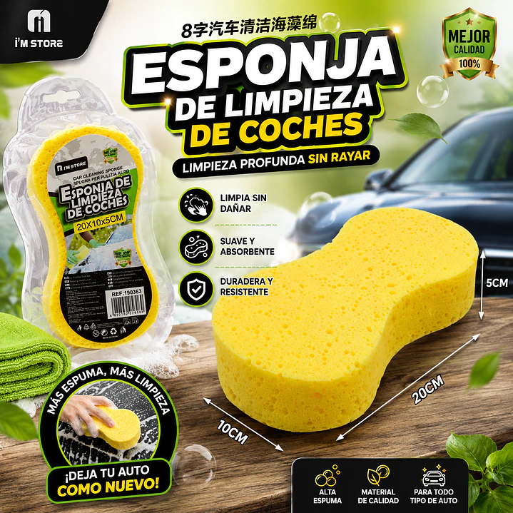 ESPONJA DE LIMPIEZA DE COCHES 1