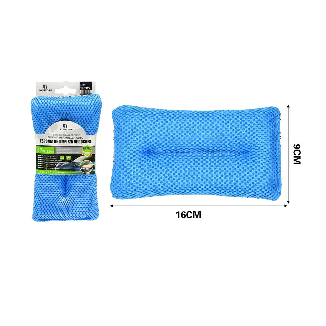 ESPONJA DE LIMPIEZA DE COCHES CON MALLA 2