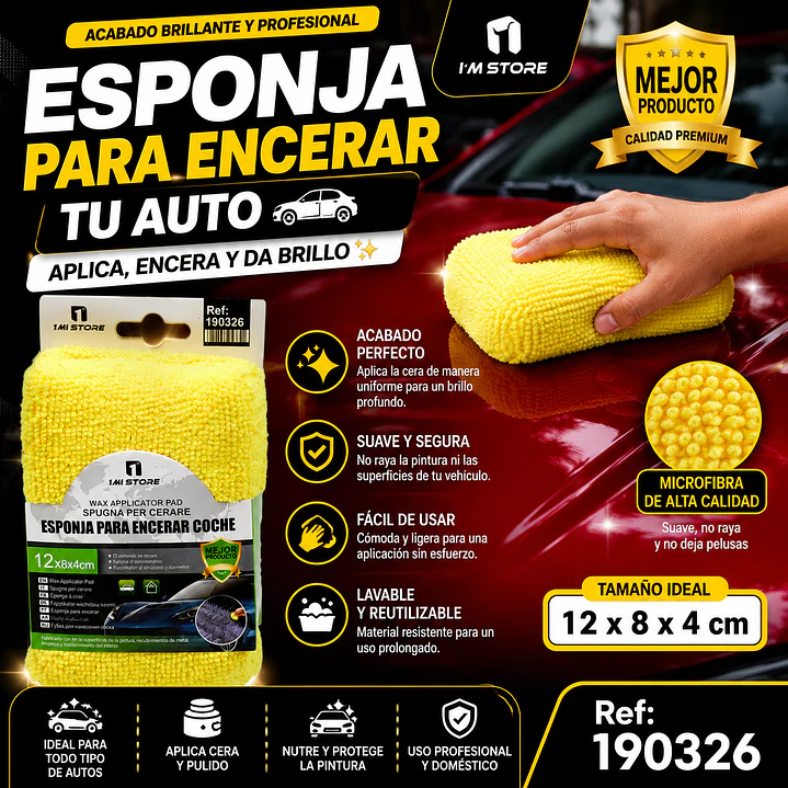 ESPONJA PARA ENCERAR COCHE  1