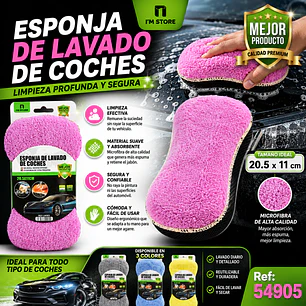 ESPONJA DE LAVADO DE COCHES DE MICROFIBRA
